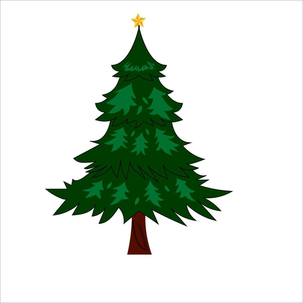 Imágenes Prediseñadas de árbol de Navidad vector