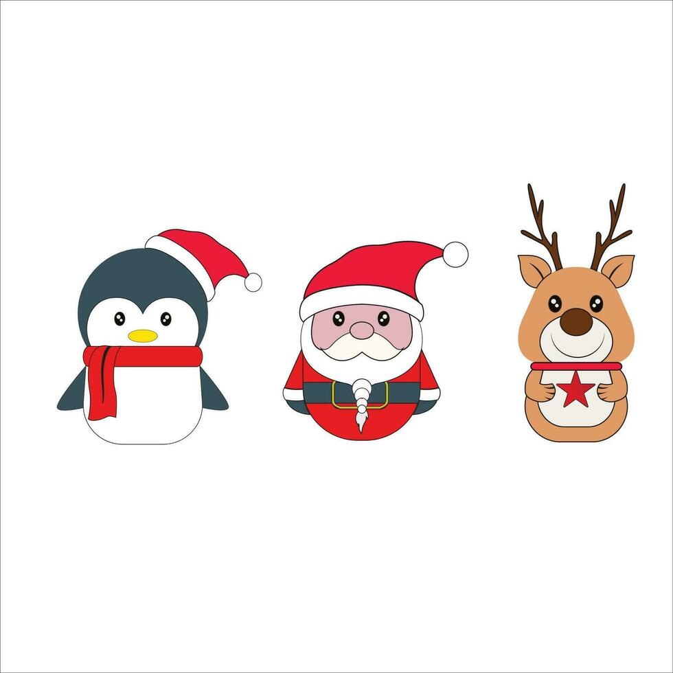 Christmas Winter Snowman Clipart vector