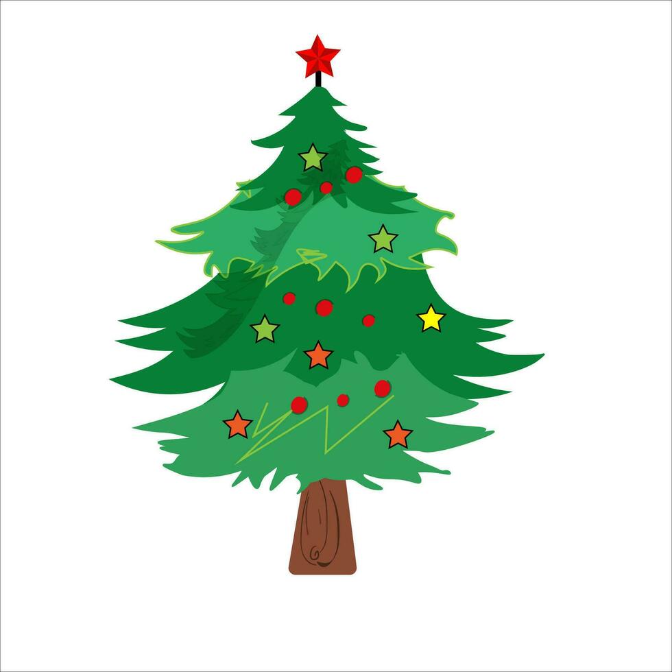 Christmas Tree Clipart vector