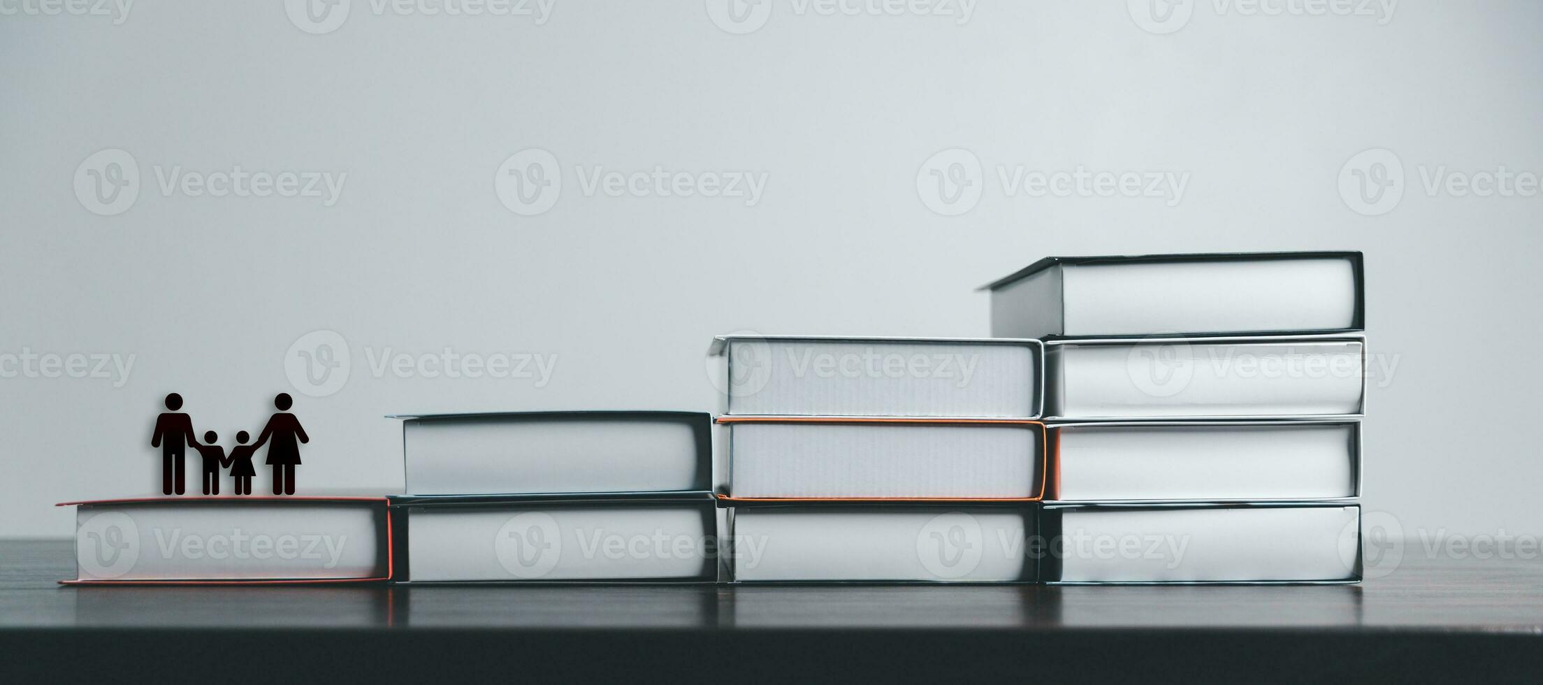 Concept of graduate educational for long distane learning anywhere anytime.Education to learn study in world.Graduated student studying abroad international idea.Master degree hat on top globe book. photo