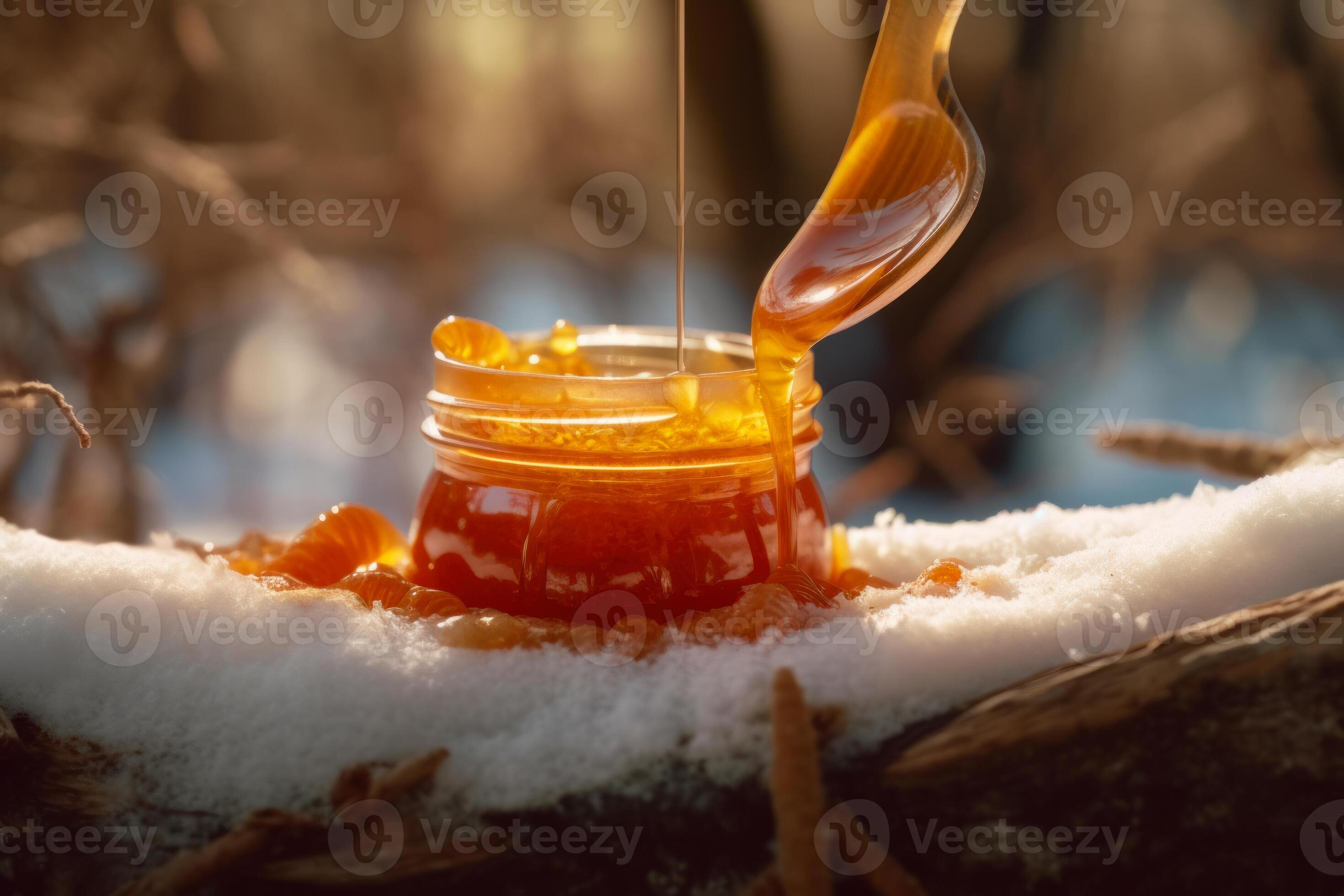 honey for winter colds generative ai 25405024 Stock Photo at Vecteezy