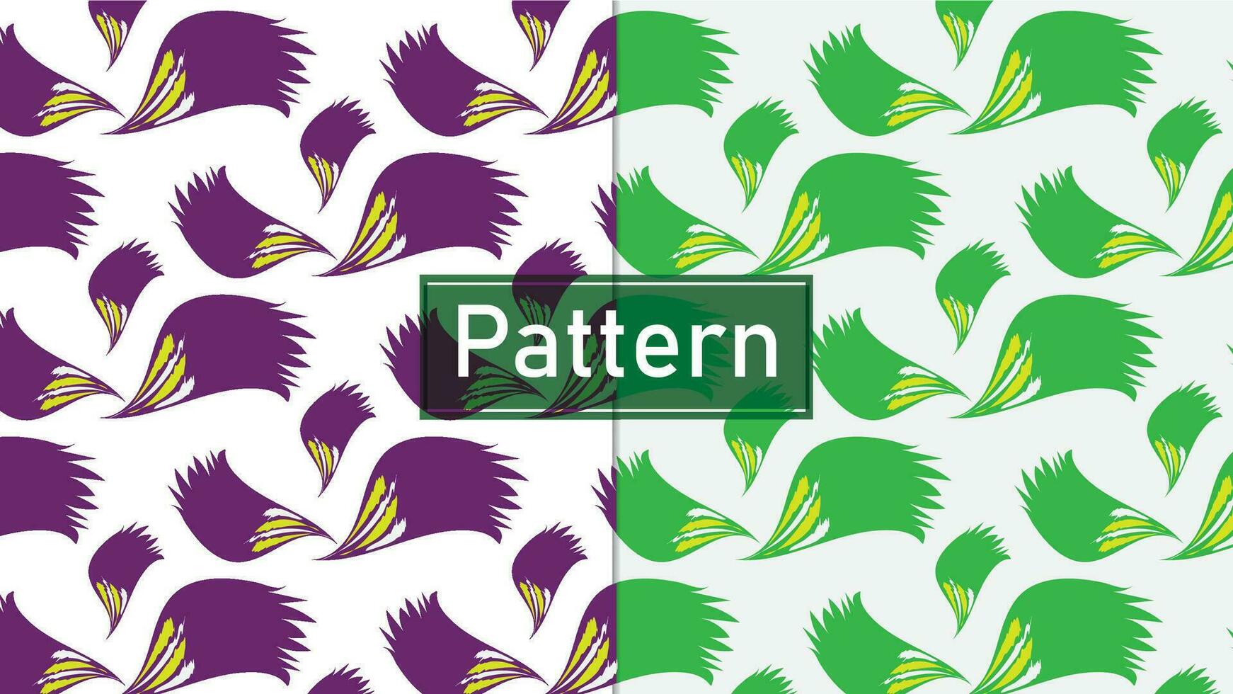 Modern floral pattern design vector template.