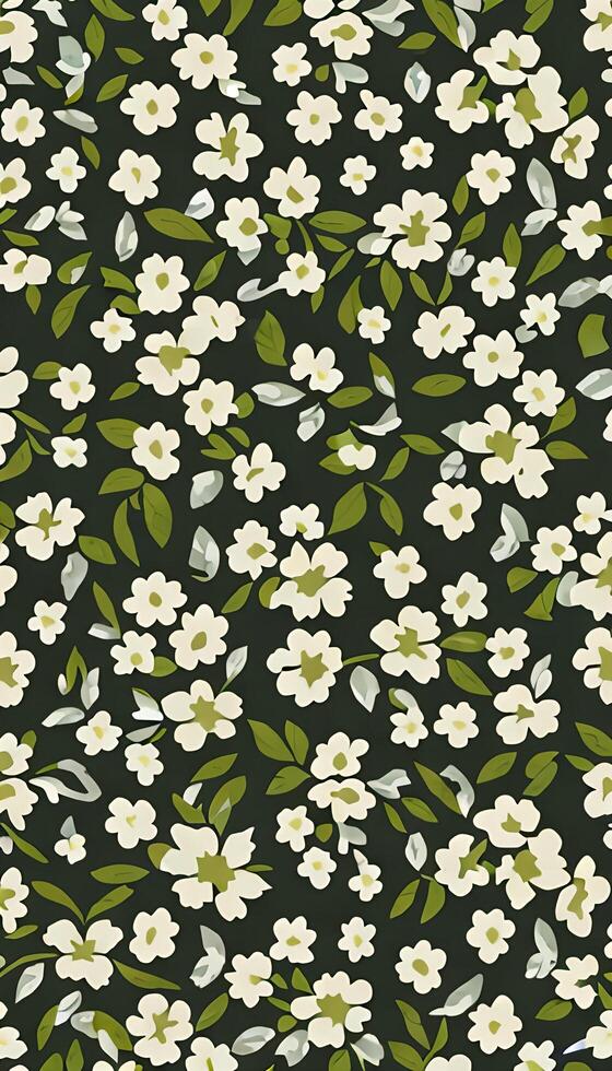 Floral camouflage pattern, A pattern that is both beautiful and functional. photo