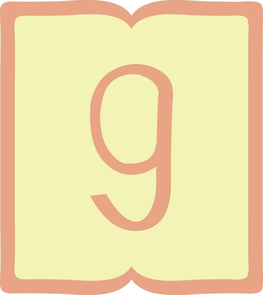 página número 9 9 contar dígito numérico numeración clasificación numérico números texto vector