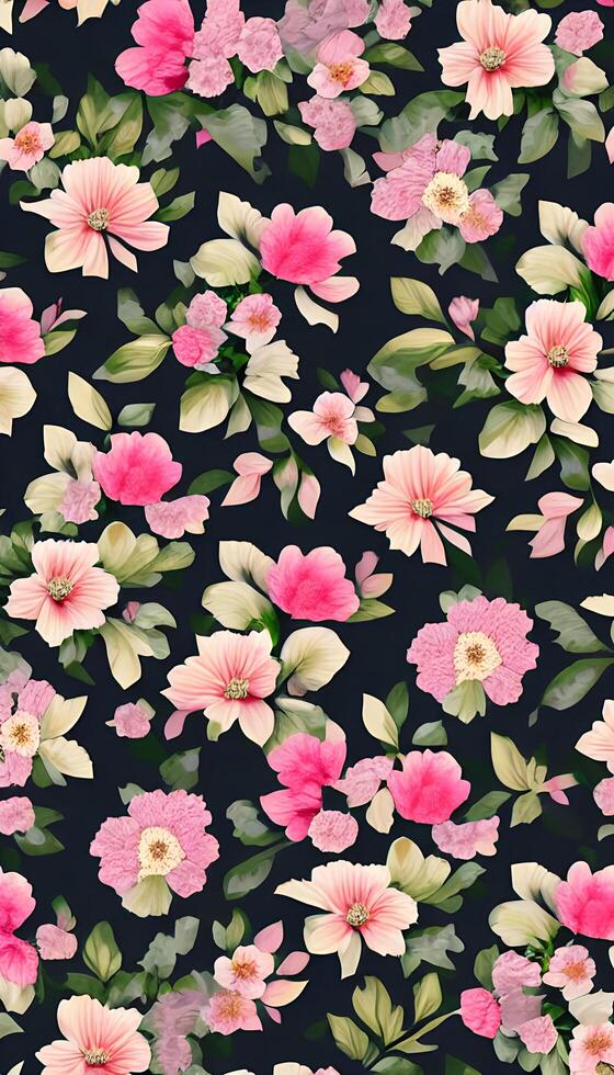 Floral camouflage pattern, A pattern that is both beautiful and functional. photo