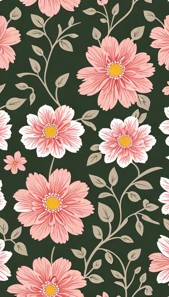 Floral camouflage pattern, A pattern that is both beautiful and functional. AI Generative photo