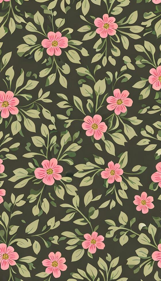 Floral camouflage pattern, A pattern that is both beautiful and functional. photo