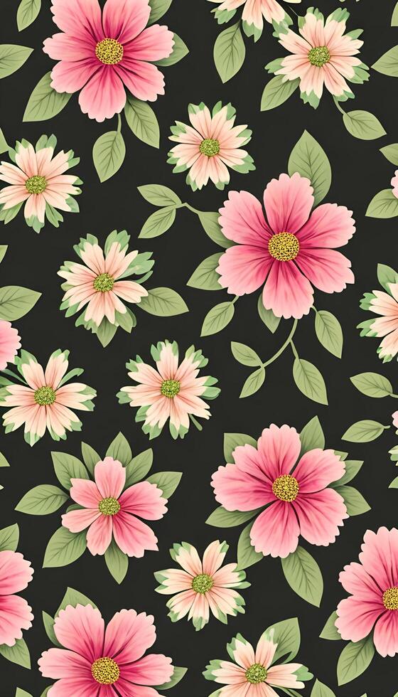 Floral camouflage pattern, A pattern that is both beautiful and functional. photo