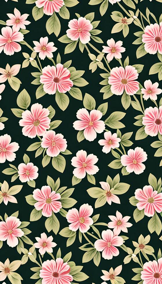 Floral camouflage pattern, A pattern that is both beautiful and functional. photo