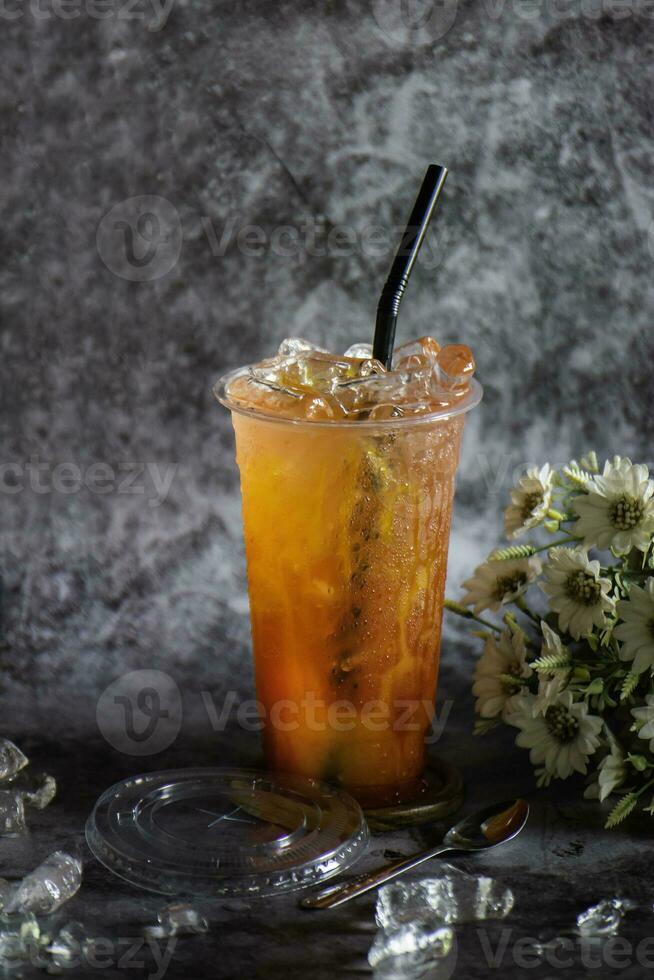 coffee tea beer fruit juice is colored plastic cup photo