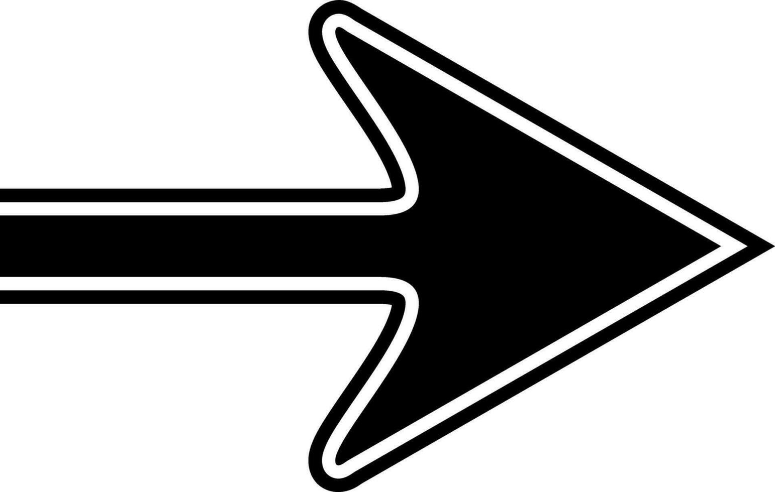 Arrow Icon Right Sign Cursor Pointer Symbol Button vector