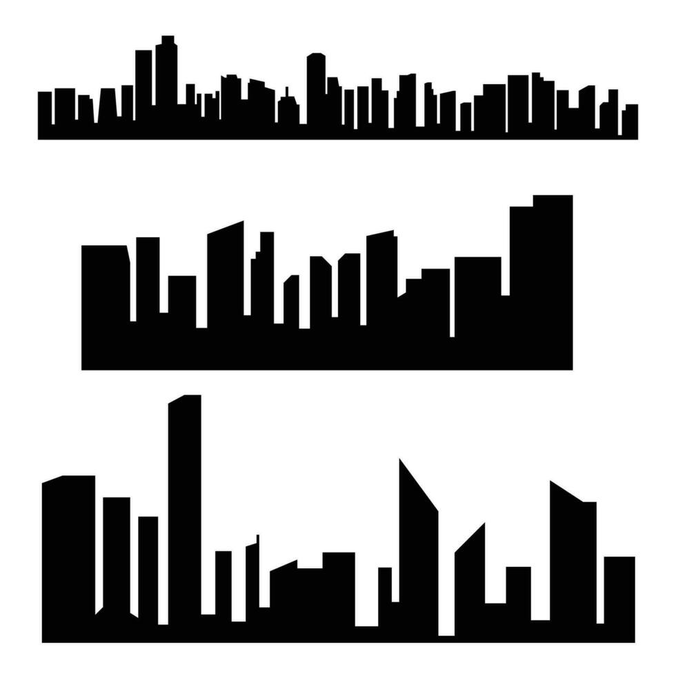 Illustration Vector Of City silhouette,Building Apartement