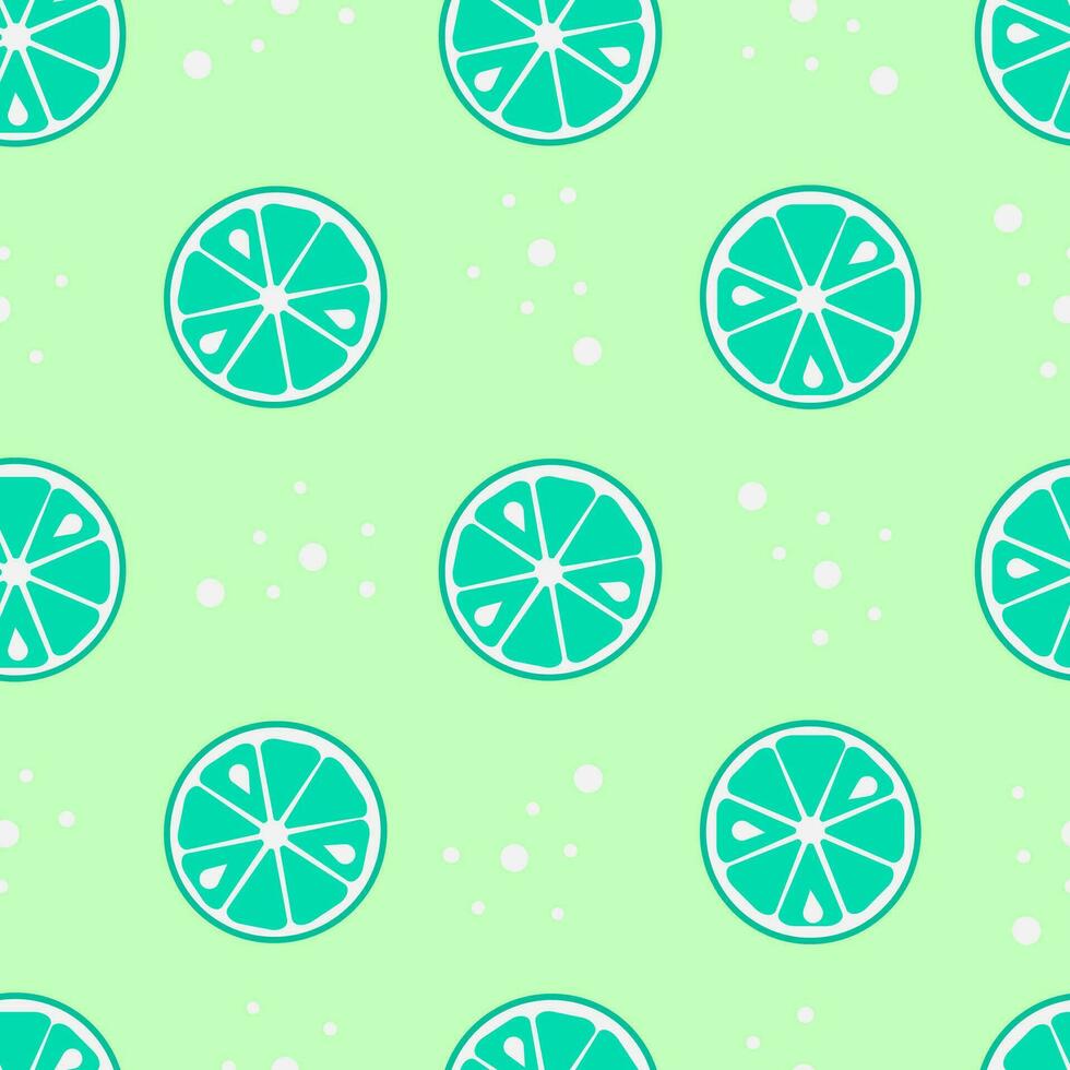 Lime green seamless pattern. Vector design.