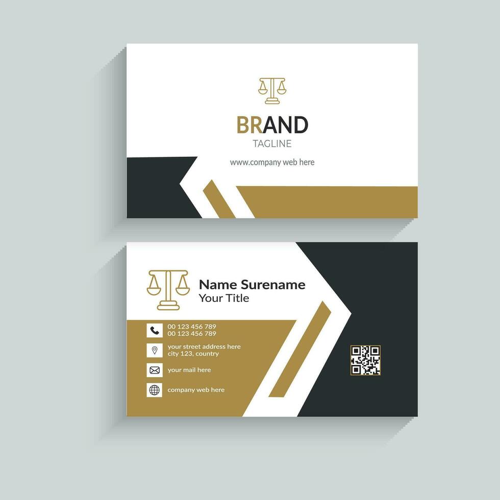 Creative and modern business card template. vector