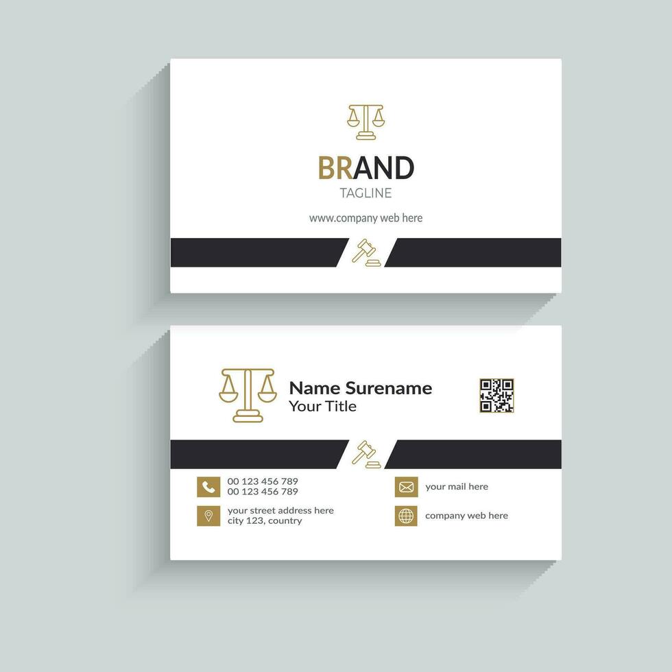 Creative business card template. vector