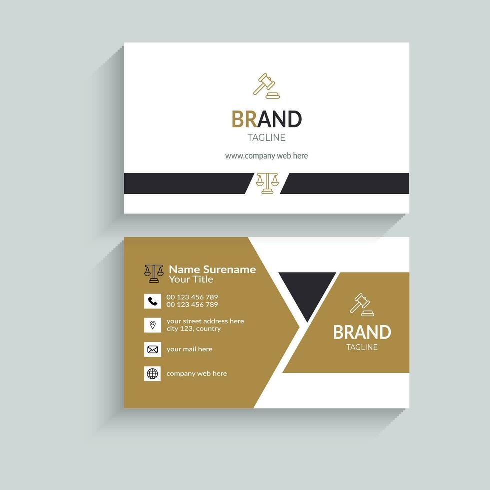 Creative and modern business card template. vector