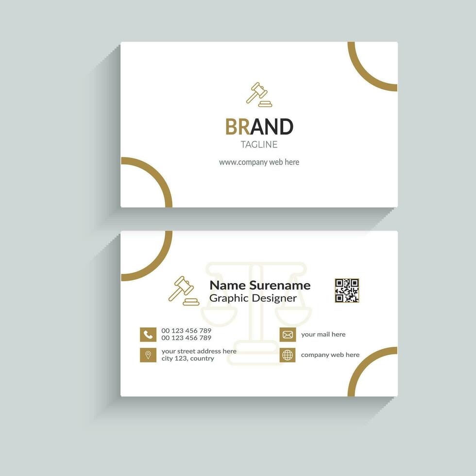 Creative and modern business card template. vector