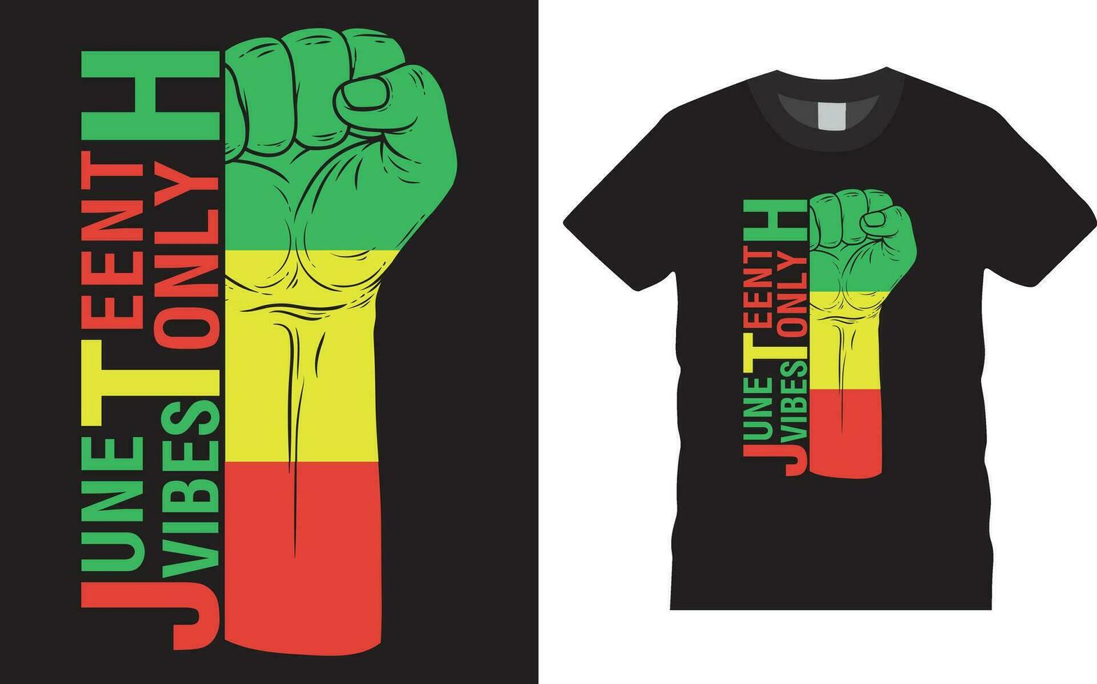 Juneteenth 1865 american black people historical freedom day tshirt design vector