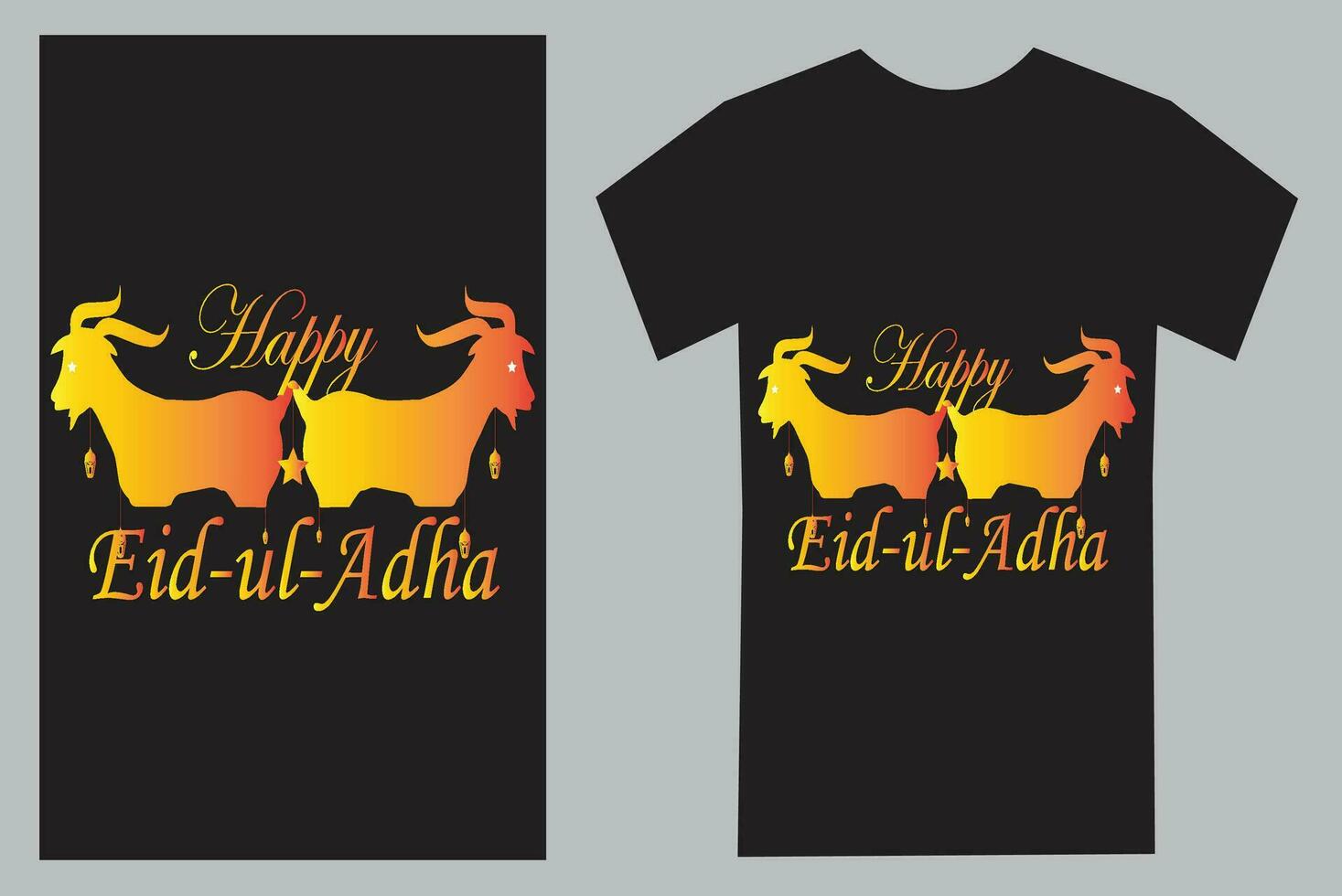 eid ul adha t camisa diseño vector llenar.