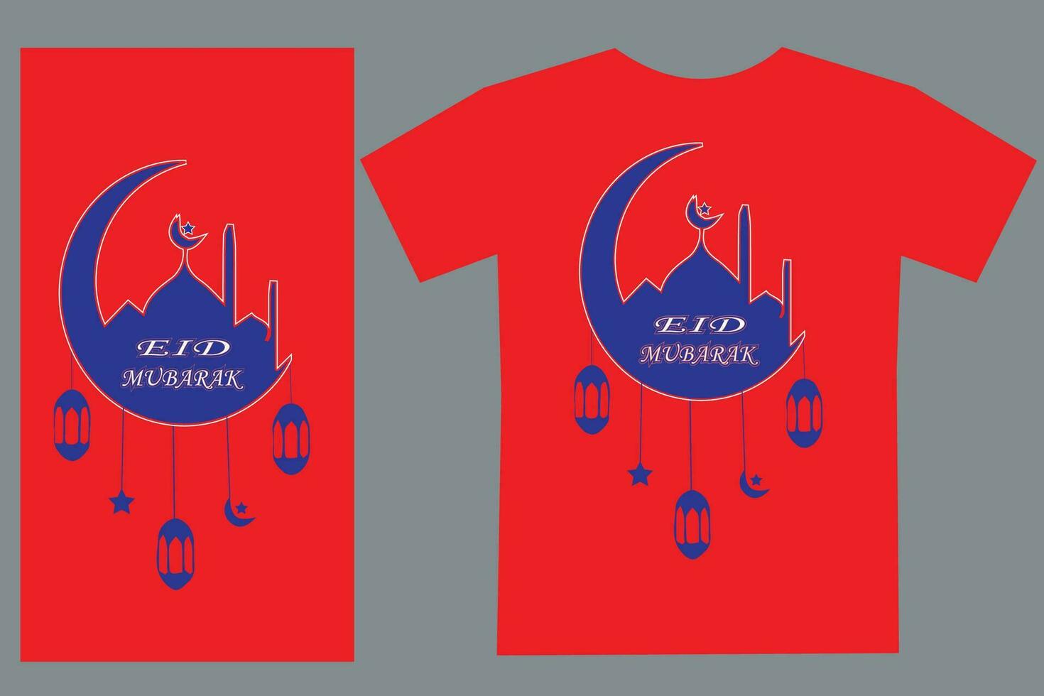 eid t camisa diseño por vector archivo.