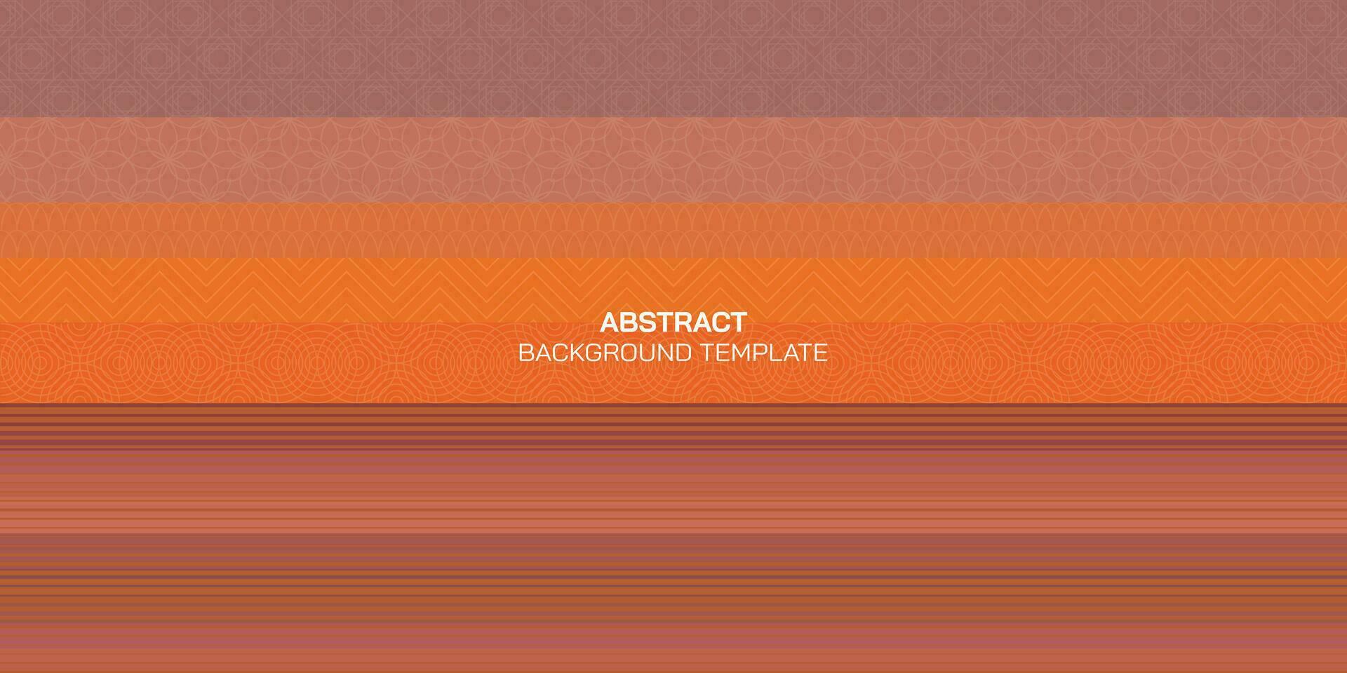 Abstract seascape sunset vector illustration. Geometric form as a ocean and dramatic sky background.