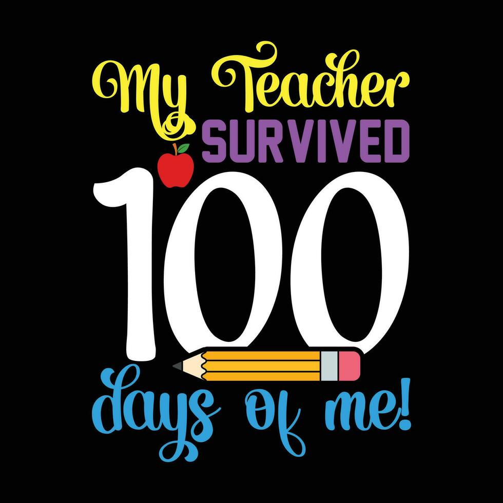 mi profesor sobrevivió 100 dias de a mí, espalda a colegio vector
