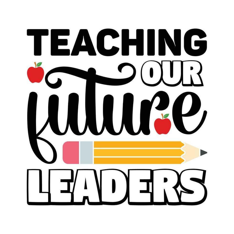 Teaching future leaders, back to school vector