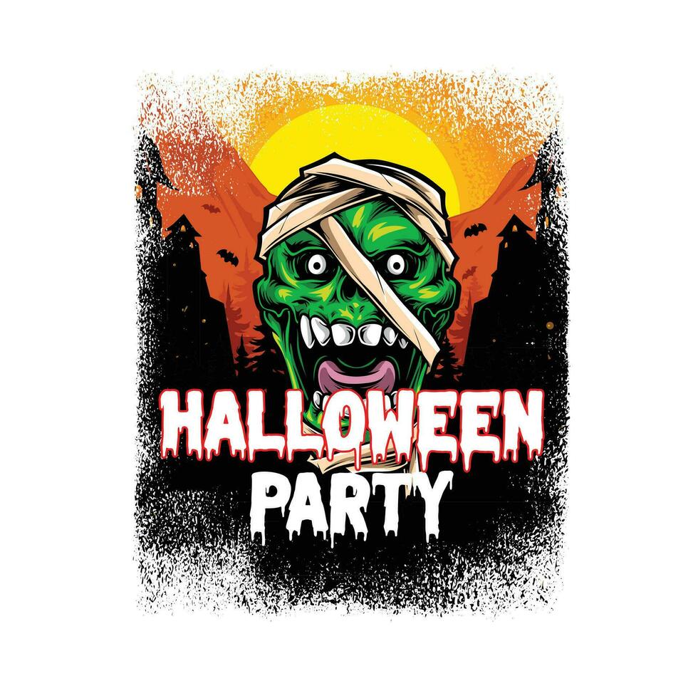 Halloween party, happy Halloween vector