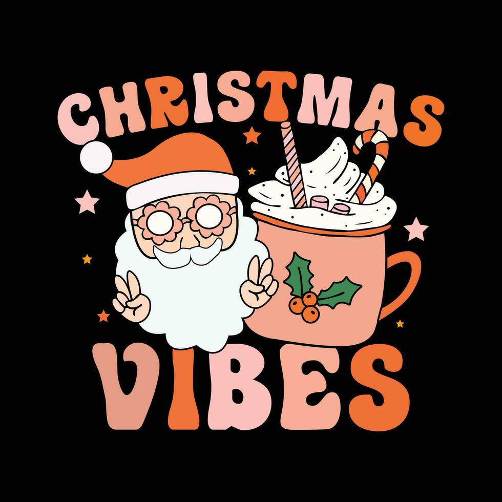Christmas vibes, merry Christmas vector
