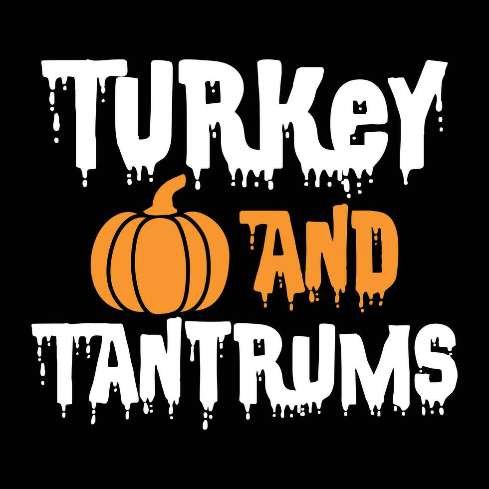 Turkey and tantrums, Thanksgiving vector