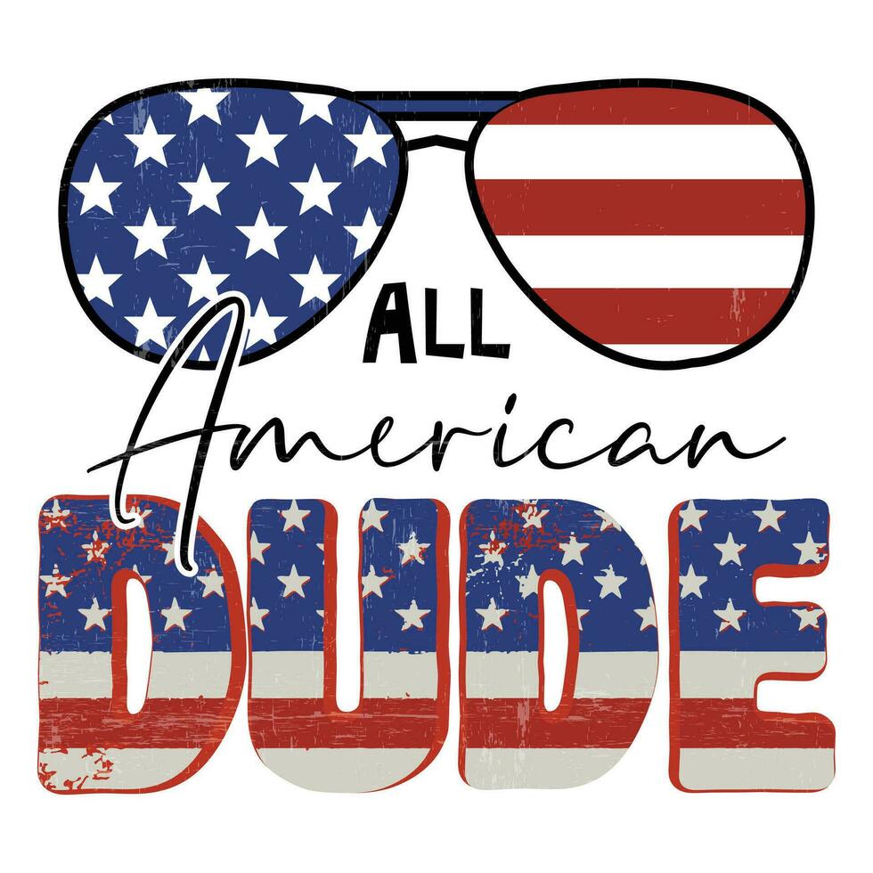 All American Dude vector