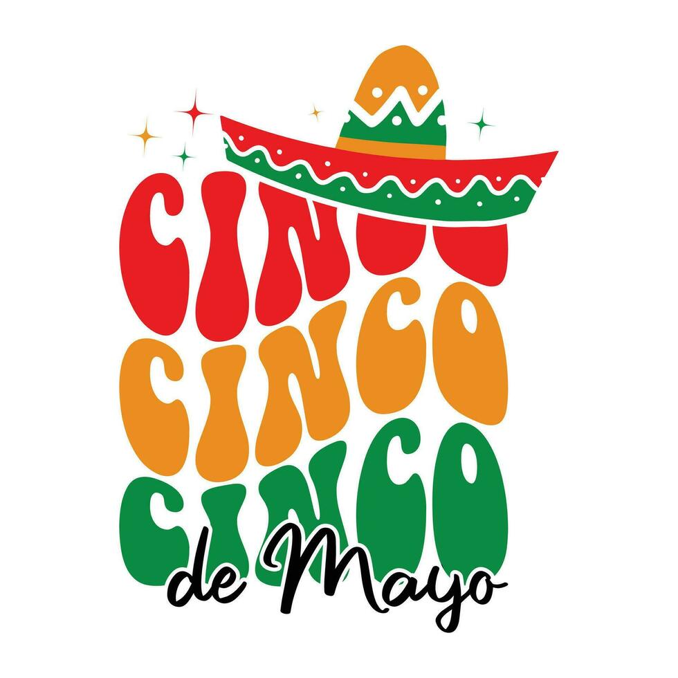 cinco cinco cinco Delaware mayonesa vector