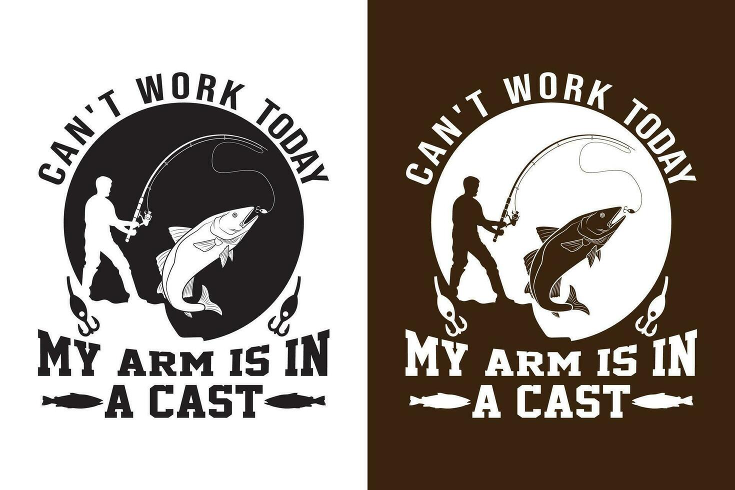 can't work today my arm is in  a cast design vector