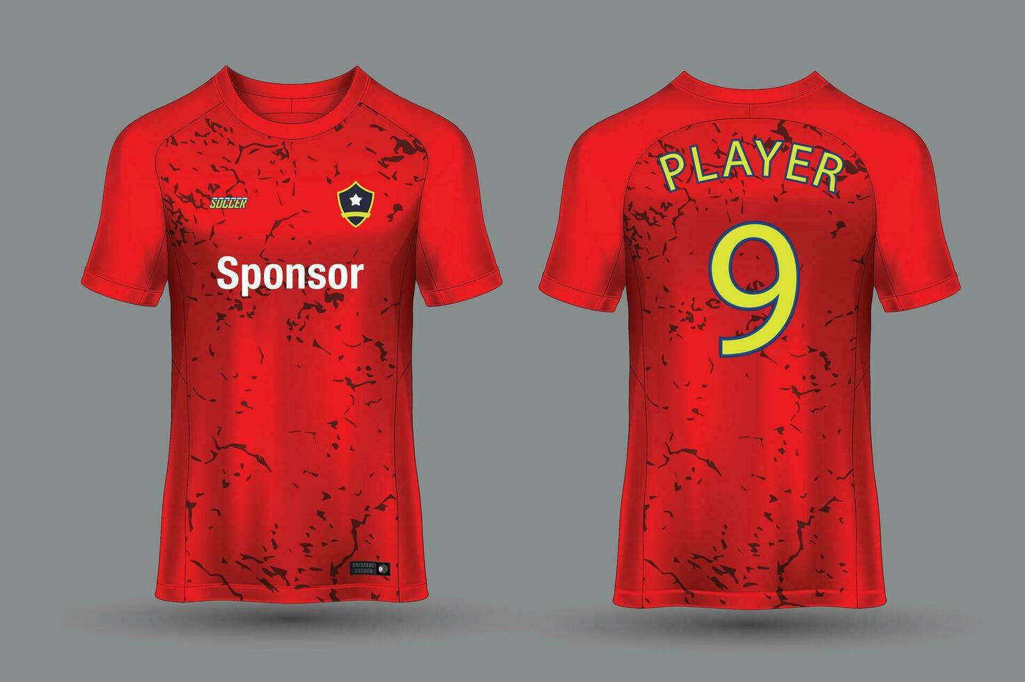 vector fútbol jersey modelo deporte t camisa diseño