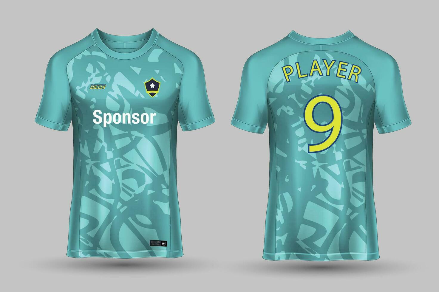 vector fútbol jersey modelo deporte t camisa diseño