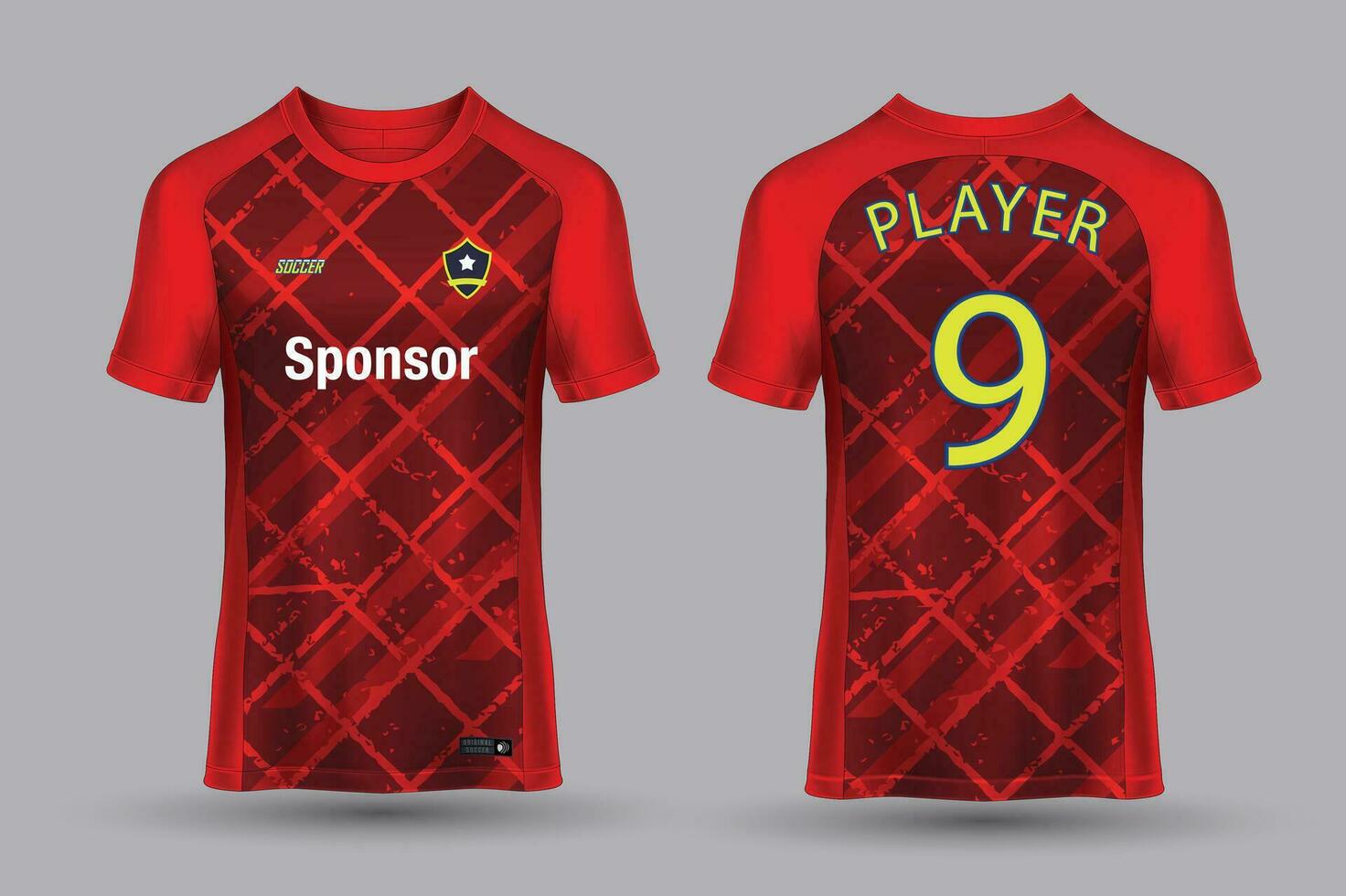 vector fútbol jersey modelo deporte t camisa diseño