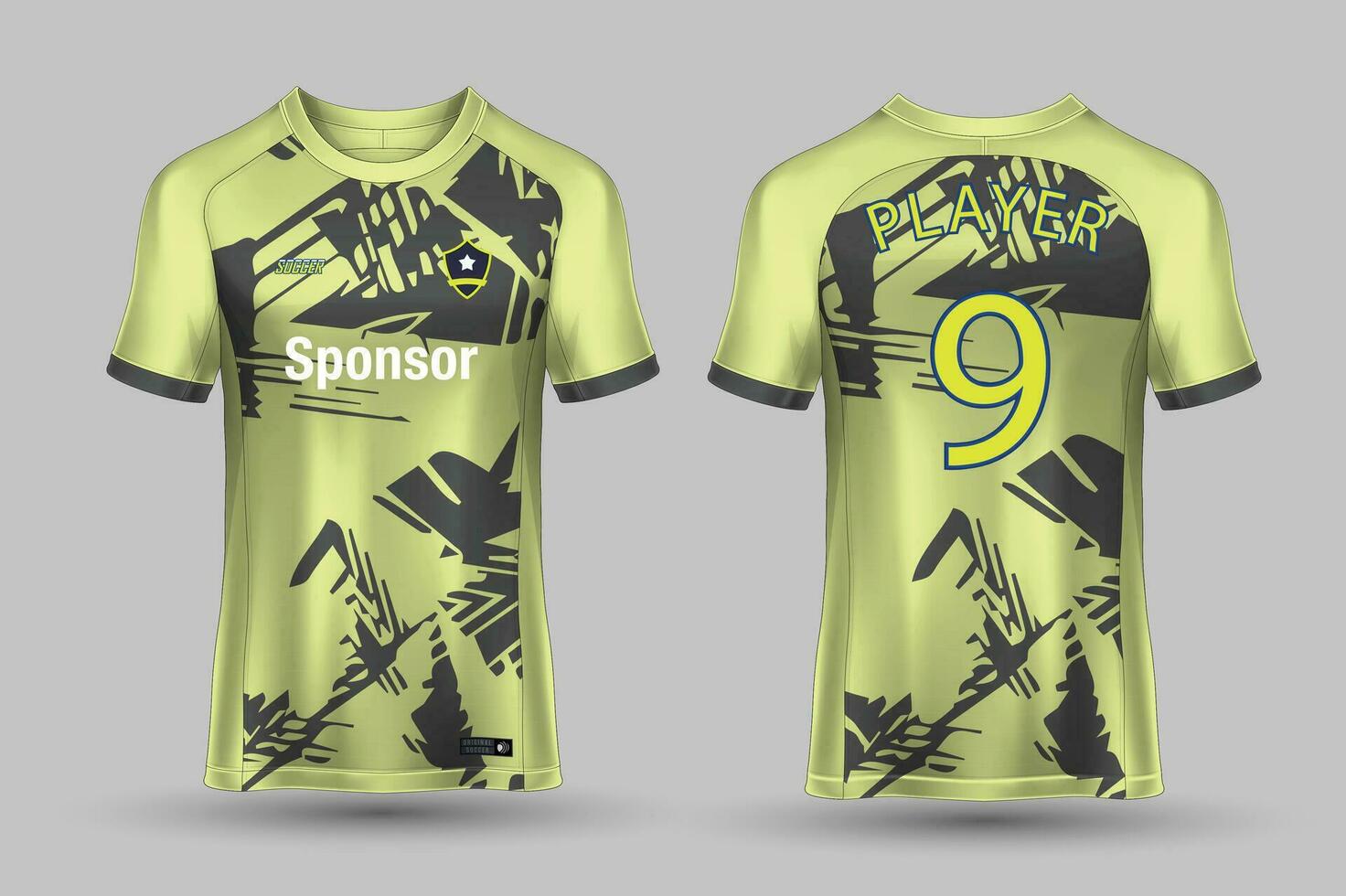 vector fútbol jersey modelo deporte t camisa diseño