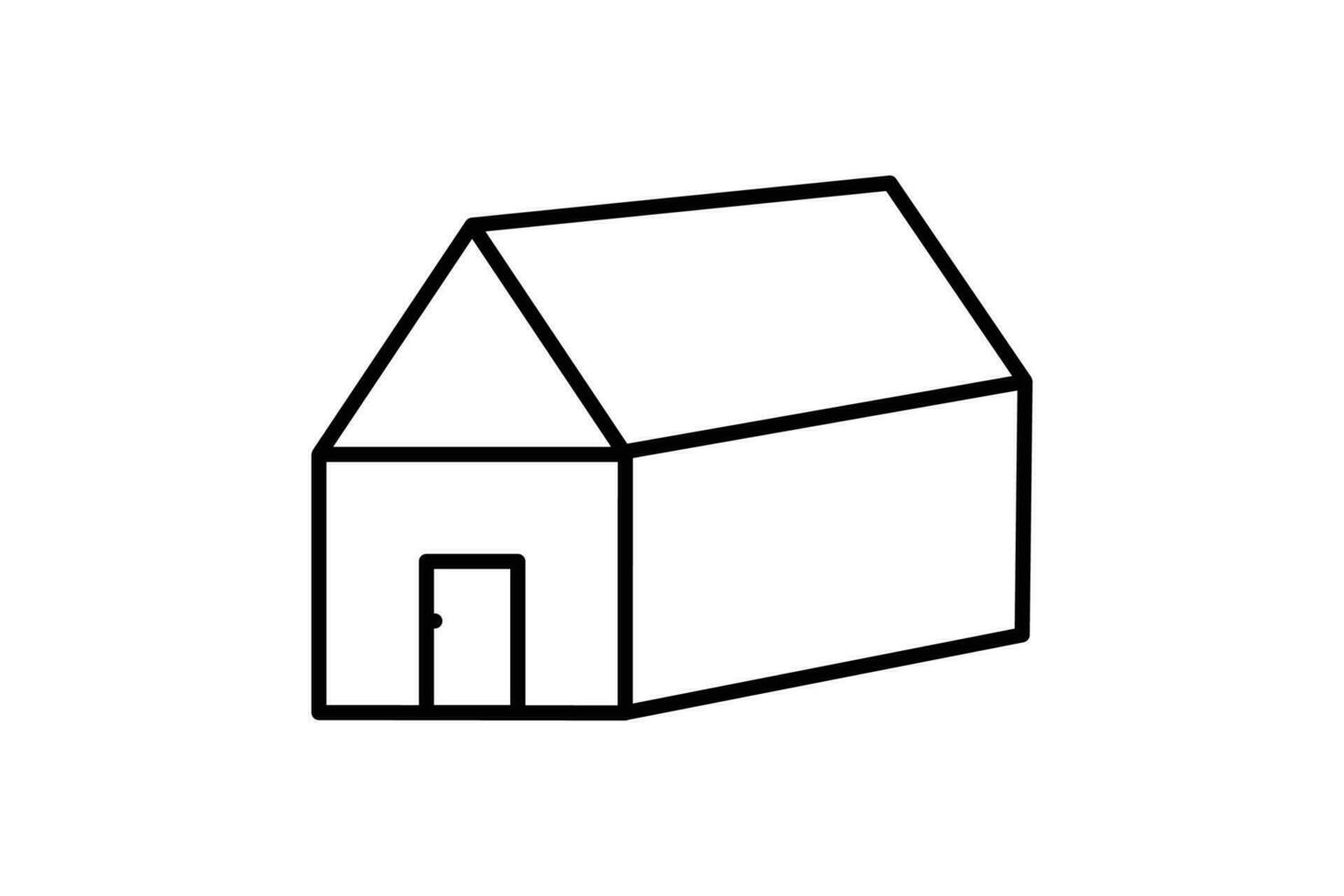 Real estate icon. Icon related to real estate, building. Line icon style design. Simple vector design editable
