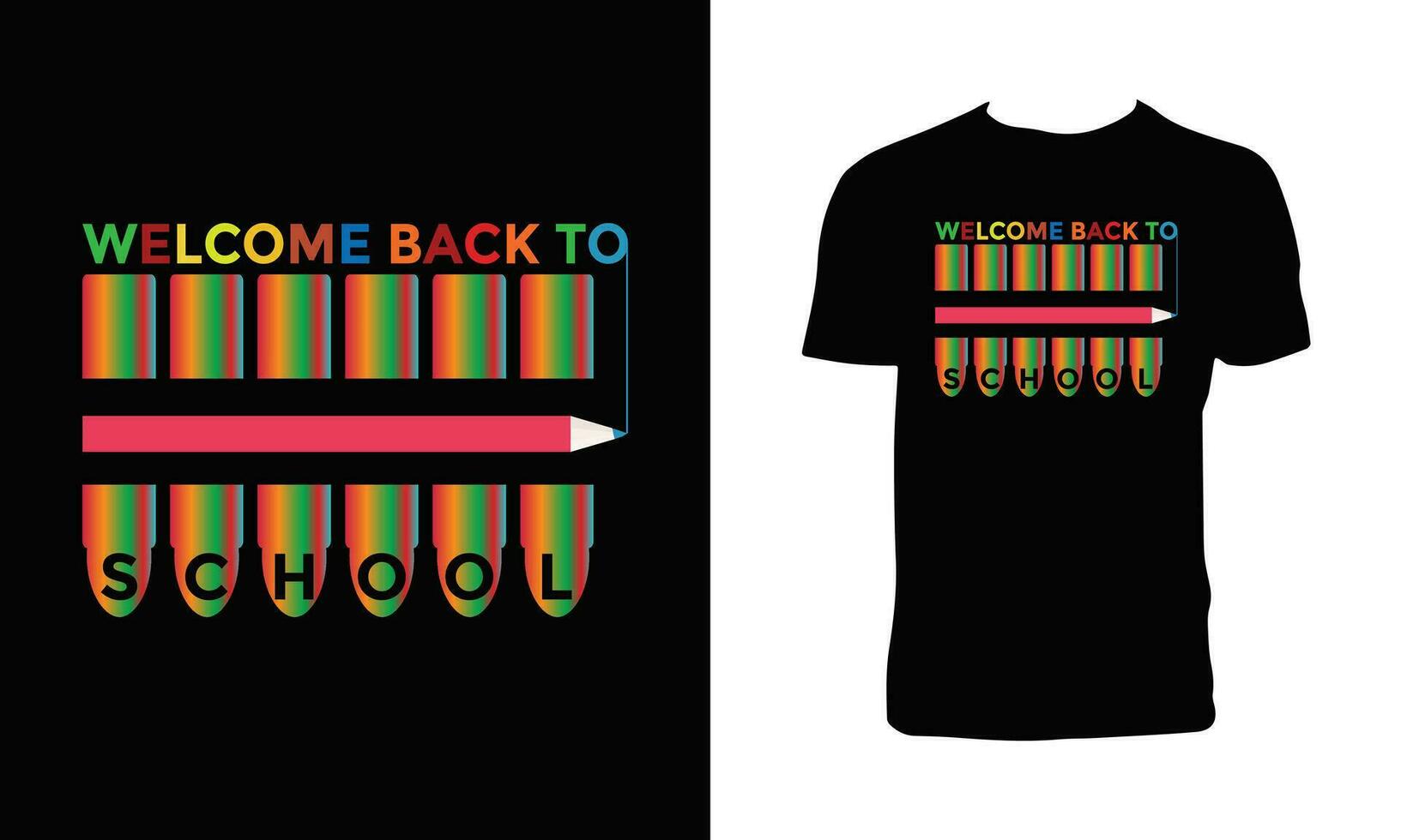 Back To School Vector T Shirt Design.