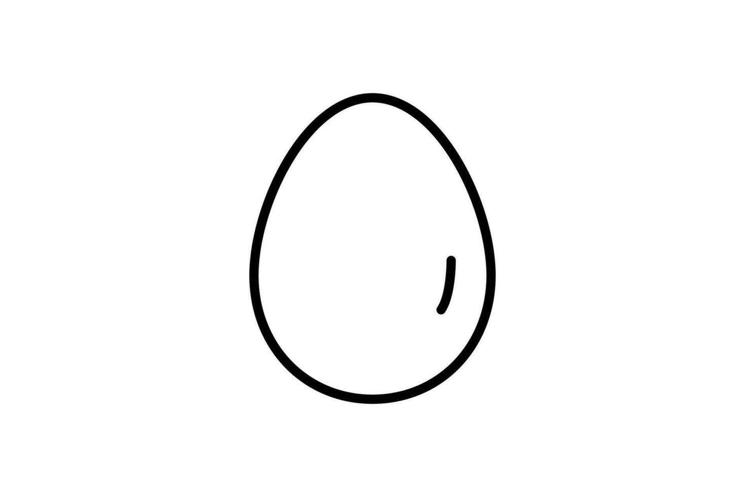 Egg icon. icon related to element of bakery, breakfast food. Line icon style design. Simple vector design editable