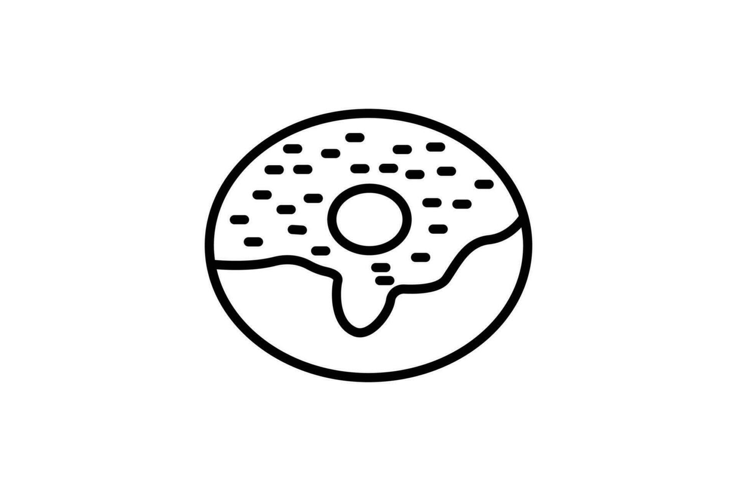 Donuts icon. icon related to bakery, food. Line icon style design. Simple vector design editable