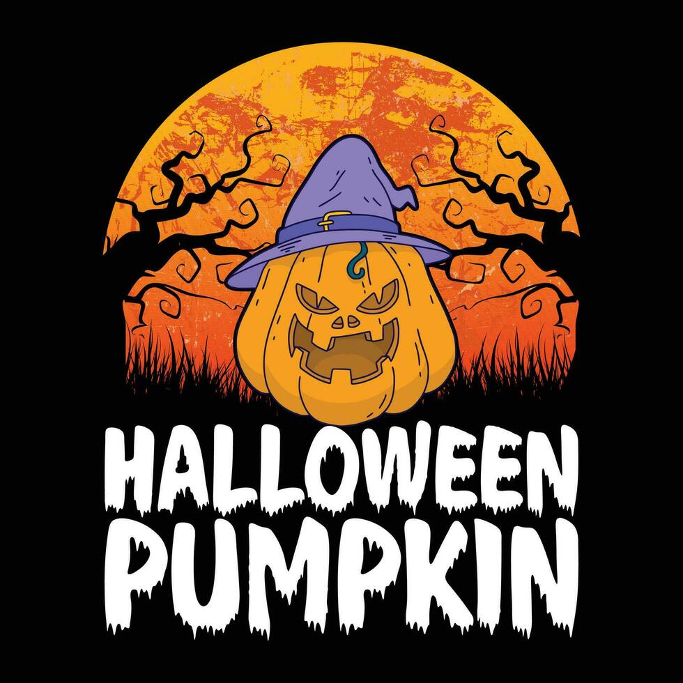 Halloween pumpkin, happy Halloween vector