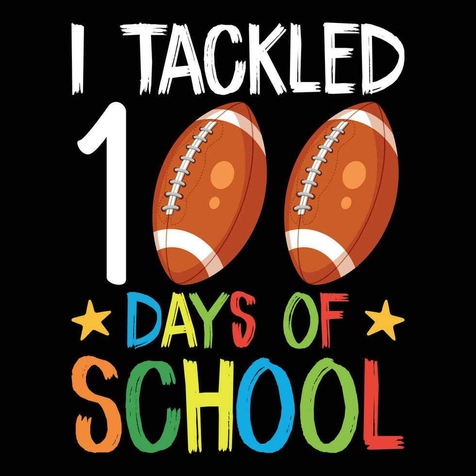 I tackled 100 days of School vector