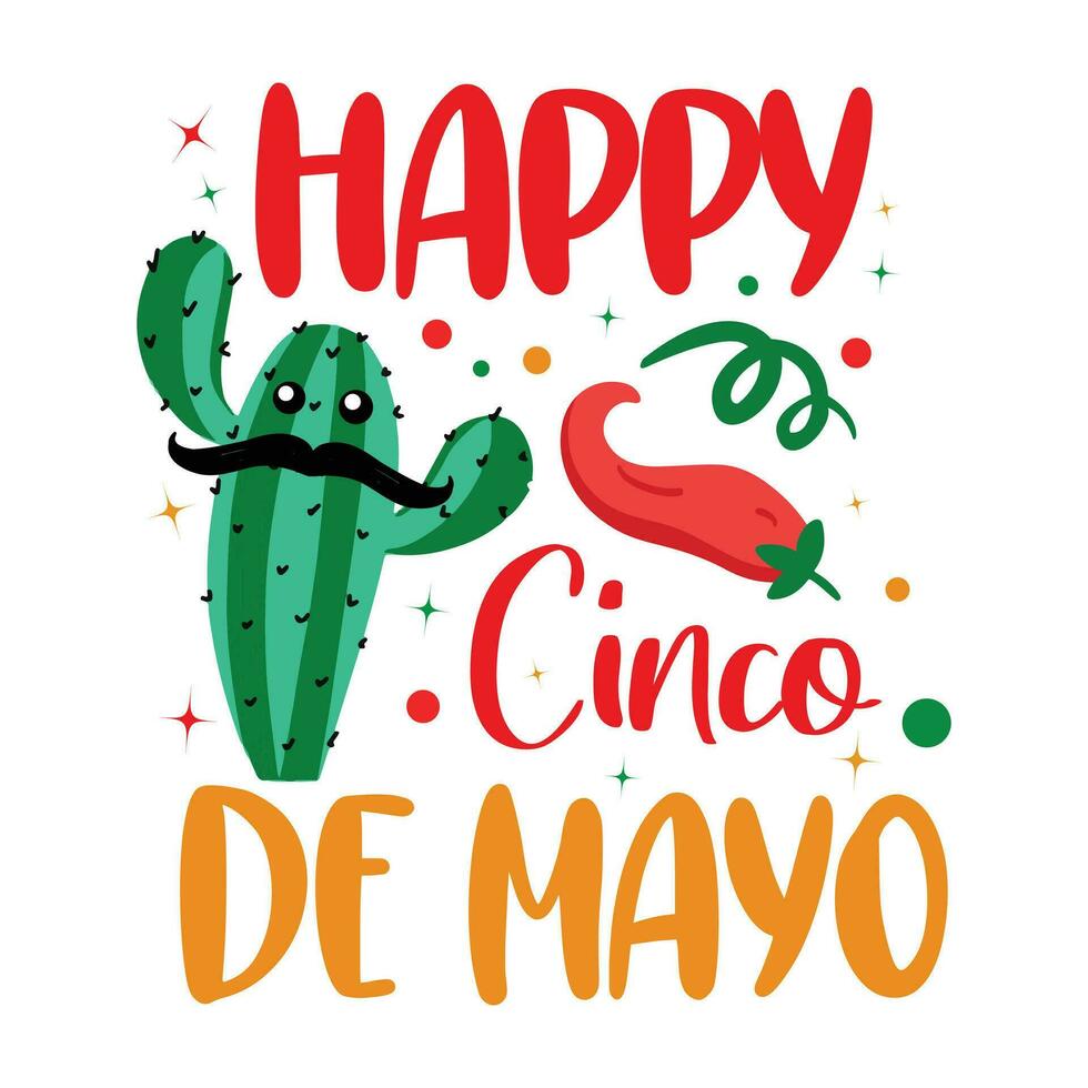 Happy Cinco de mayo vector