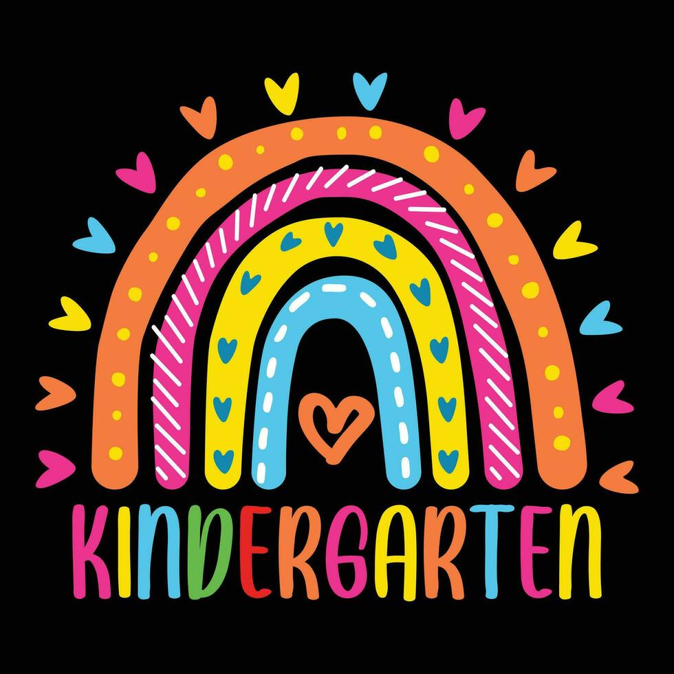 Kindergarten Back to School vector