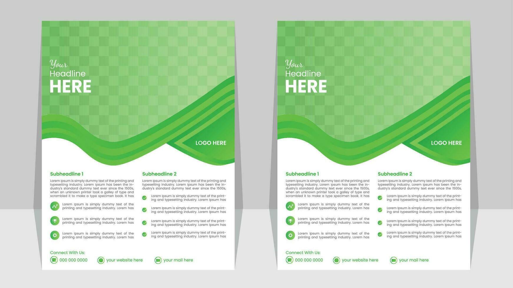 Flyer Design Templates for Professional Creative Business Pro Vector