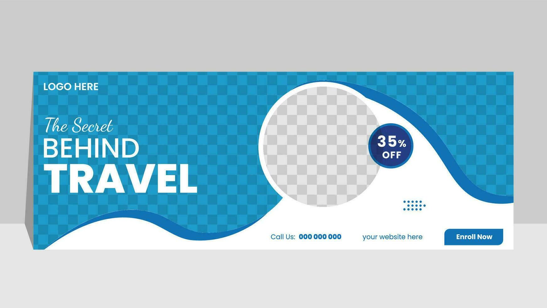 Tour and Travel social media Cover banner template design Pro Vector