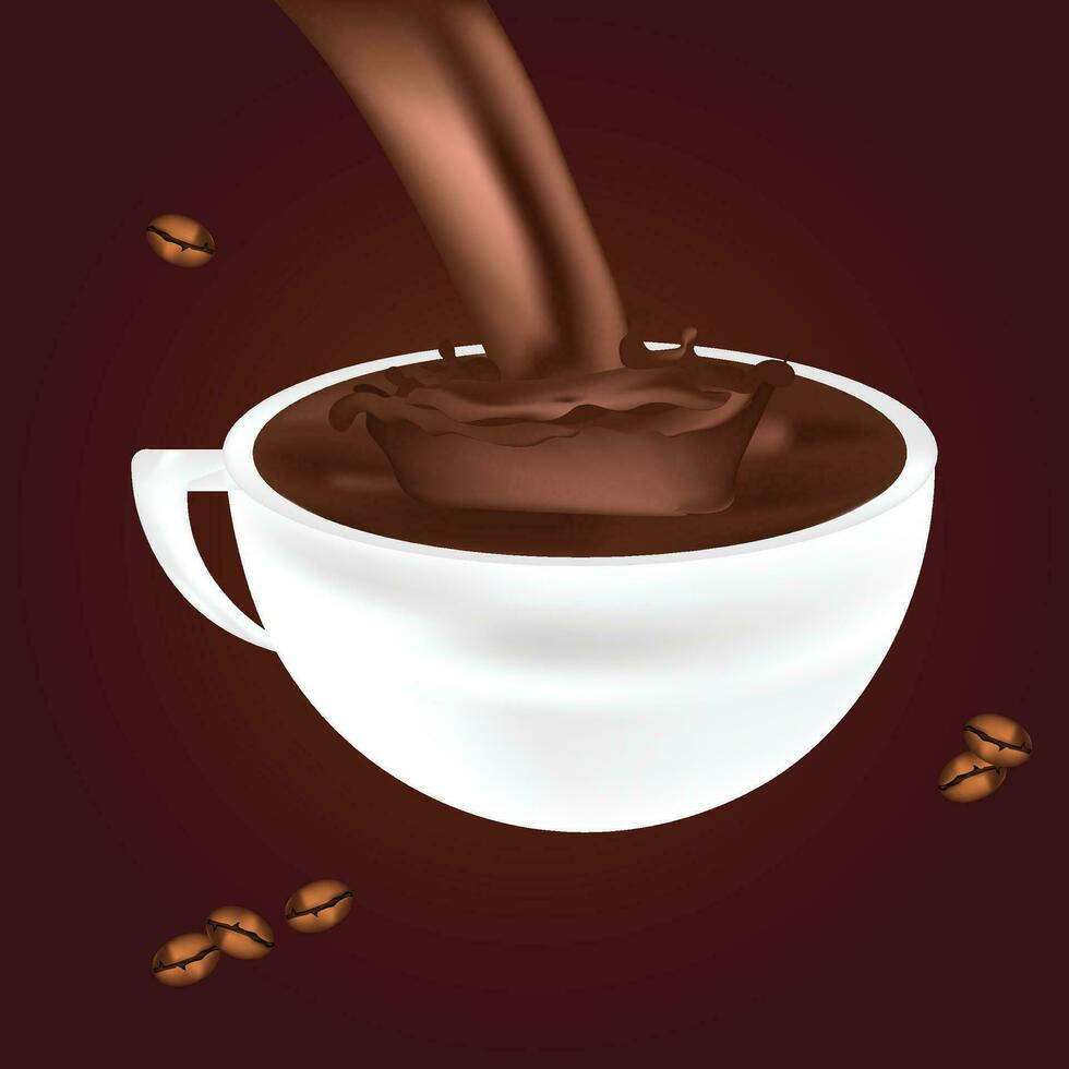 café ilustración Pro vector