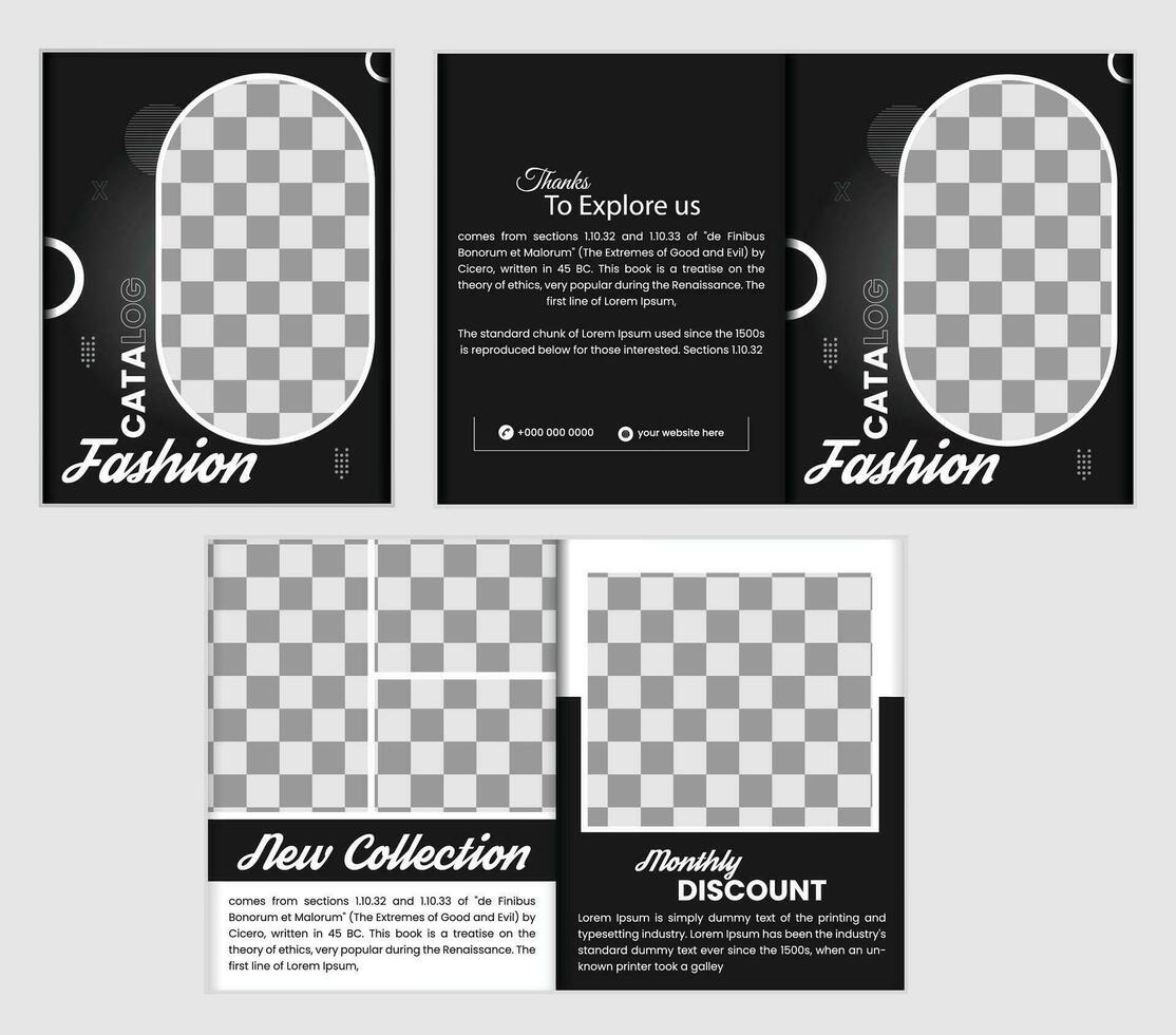 fashion catalog design vector