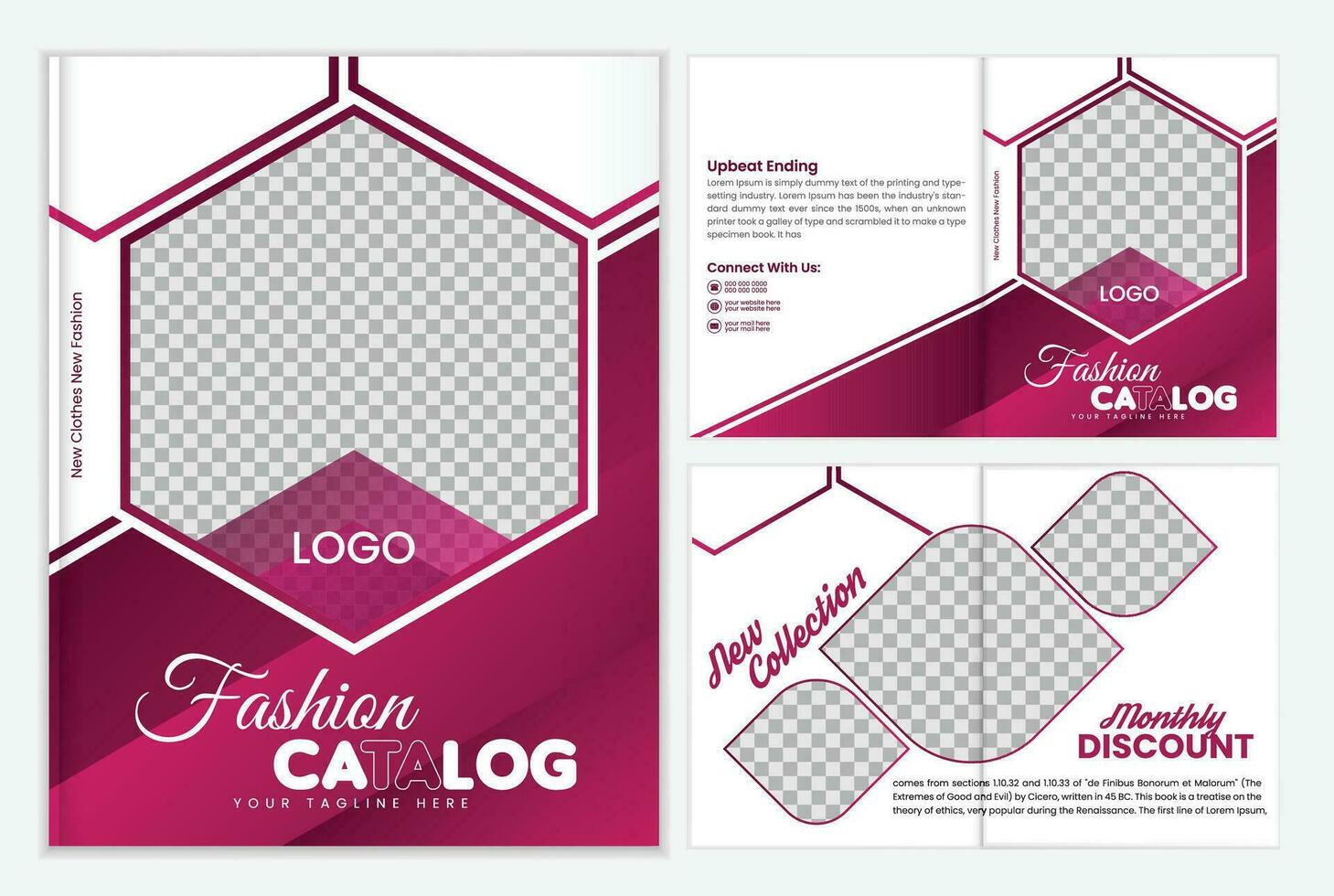 fashion catalog design vector